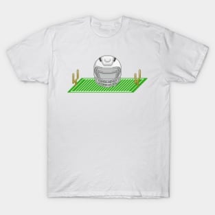 Helmet and Field White T-Shirt